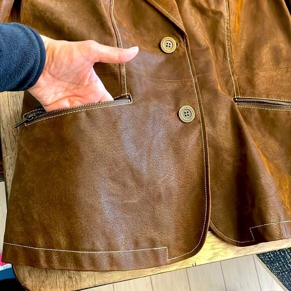 BRADLEY BAYOU OILED LEATHER JACKET. - Picture 5 of 13